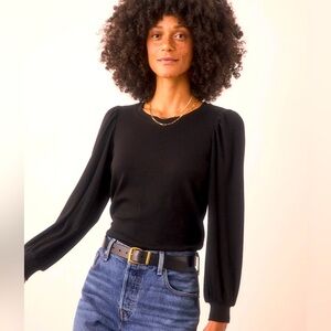 Marine Layer Puff Sleeved Top (Size: Small)